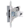 SKANDY Розетка двойная TV+RJ45 кат.6 SK-A15N металл никель IEK3