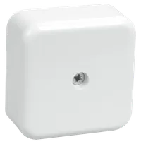 KM41206-01 pull box for surface installation 50x50x20 mm white (4 terminal blocks 3mm2)