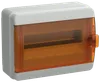 TEKFOR Корпус пластиковый КМПн-12 IP65 оранжевая прозрачная дверь IEK0