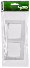 KVARTA Рамка 2-местная горизонтальная РГ-2-КБ белый GENERICA1