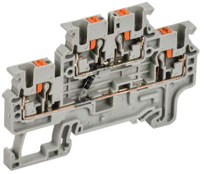 ARMAFIX Колодка клеммная CPDL2.5(E)D2 2х-уровневая с встроенным диодом IEK