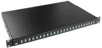 ITK 1U кросс оптический распределительный выдвижной корпус с кассетой и планками SC/LC-duplex (без адаптеров и пигтейлов)
