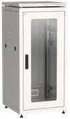 ITK LINEA N Шкаф сетевой 19" 24U 600х600мм стеклянная передняя дверь серый0
