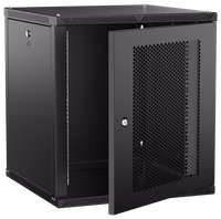 ITK LINEA W Шкаф настенный 12U 600х600мм дверь перфорированная черный 2.0