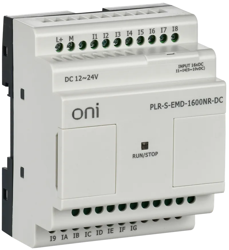 Логическое реле PLR-S ONI. Модуль расширения 16 каналами дискретного ввода. Напряжение питания 12-24 В DC