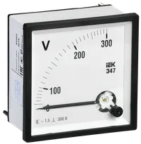 Voltmeter E47 300V class accuracy 1,5 72x72mm