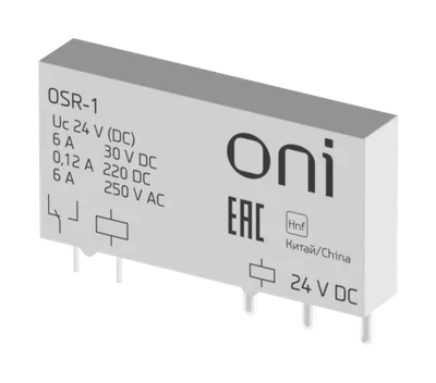 Реле ультратонкое OSR-1 1 перекидной контакт 24В DC ONI