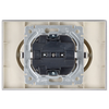 BRITE Розетка 2-местная с заземлением без защитных шторок 16А в сборе РС12-3-БрА алюминий IEK5