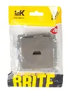 BRITE Розетка HDMI РHDMI-0-БрС сталь IEK5