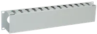 ITK Кабельный органайзер с крышкой 19" 2U серый