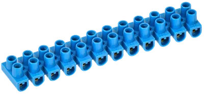 Screw-type terminal clips ZVI-3 1,0-2,5 mm2 12steam IEK blue 