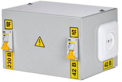 Step-down transformer box YATP-0,25 220/42-2 36 IP30