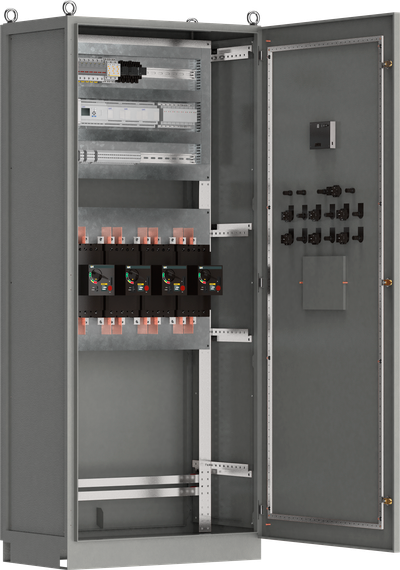 Система АВР одной группы потребителей от двух независимых источников на ВА88 управление электроприводом ЭП35/37 с системой управления 220В AC

