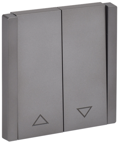 FORTE&PIANO Выключатель жалюзи 10А FP511 сталь IEK