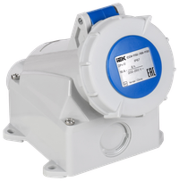 Розетка стационарная ССИ-1132 16А-6ч 220В 2P+PE IP67 IEK