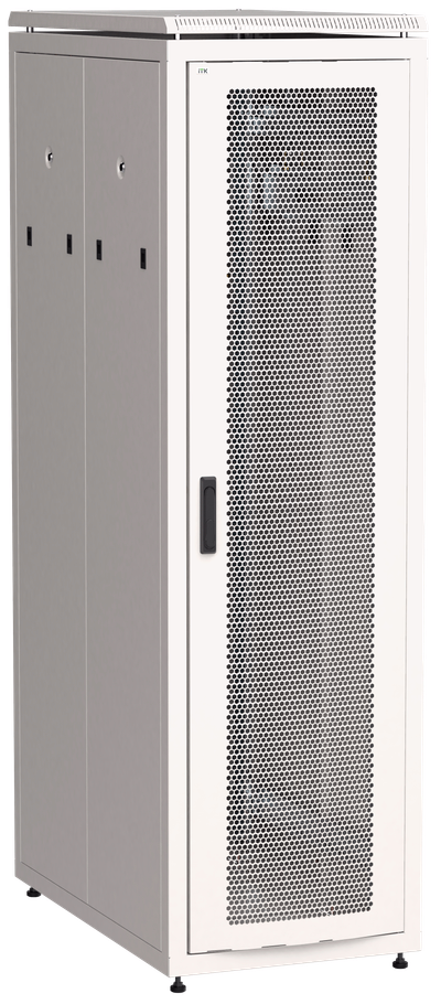 ITK LINEA N Шкаф напольный сетевой 19" 42U 800х1000мм перфорированная передняя дверь задняя перфорированная серый