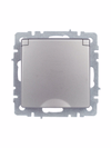 BRITE Розетка 1-местная с заземлением с защитными шторками и крышкой 16А IP44 РСбш10-3-44-БрС сталь IEK4
