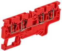 ARMAFIX Клемма пружинная CX4-4 четырехконтактная красная IEK