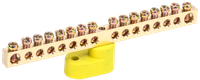 Neutral insulated bus bar with one corner insulator SHNI-6x9-16-U1-ZH IEK