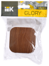 GLORY Выключатель 1-клавишный для открытой установки ВС20-1-0-ХД дуб IEK1