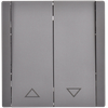 FORTE&PIANO Выключатель жалюзи 10А FP511 сталь IEK2