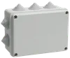 Коробка распаячная КМ41242 для открытой проводки 150х110х70мм IP55 10 гермовводов серая IEK0