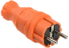 ВБп3-1-0м Вилка прямая ОМЕГА IP44 каучук оранжевая IEK0