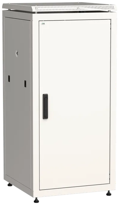 ITK LINEA N Шкаф сетевой 19" 24U 600х600мм металлическая передняя дверь серый