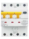 KARAT Автоматический выключатель дифференциального тока АВДТ 34 C25 300мА тип A IEK1