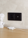 BRITE Рамка 2-местная IP44 РУ-2-БрЧ-44 черный IEK5