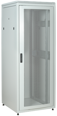 ITK LINEA N Шкаф сетевой 19" 38U 800х800мм перфорированная передняя дверь задняя металлическая серый