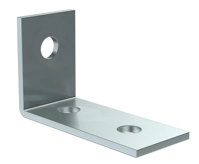 Single mounting angle for STRUT profile, extended EZ IEK