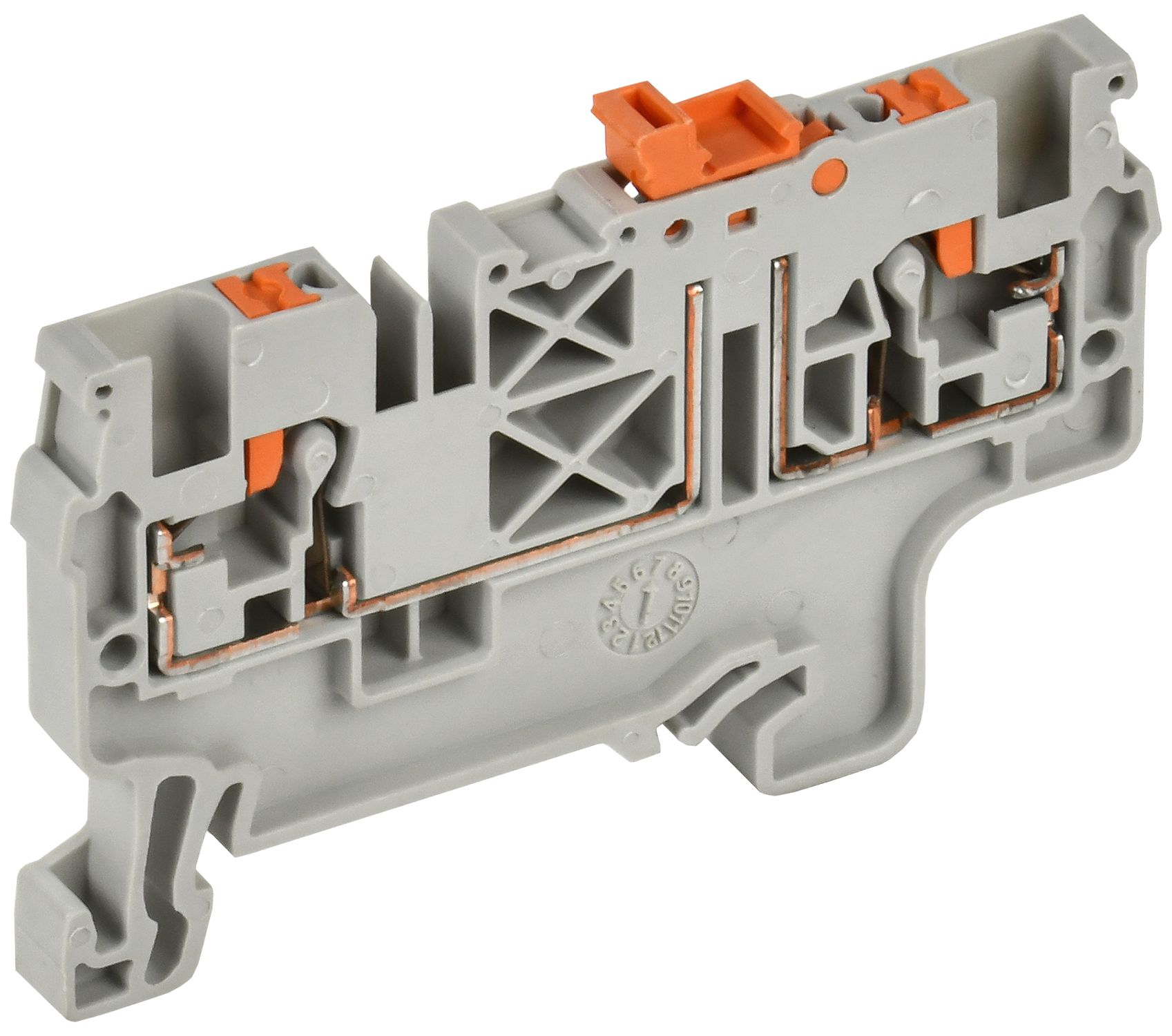 ARMAFIX Клемма пружин. Push-in CP-DT измерит. нож. разм. 2,5мм2 серая IEK