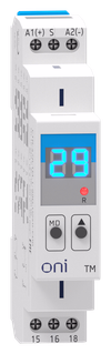 Реле времени многофункциональное TM с дисплеем 1 контакт 12-240В AC/DC ONI3
