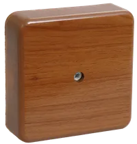KM41212-05 pull box for surface installation 75x75x20 mm oak (6 terminal blocks 6mm2)