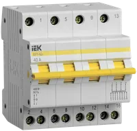 Three-position switch disconnector VRT-63 4P 40A IEK