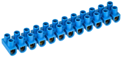 Screw-type terminal clips ZVI-15 4,0-10mm2 2x12steam IEK blue 