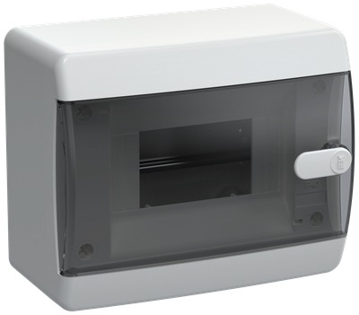 UNION Compact Корпус пластиковый ЩРН-П-6 IP41 черная прозрачная дверь IEK