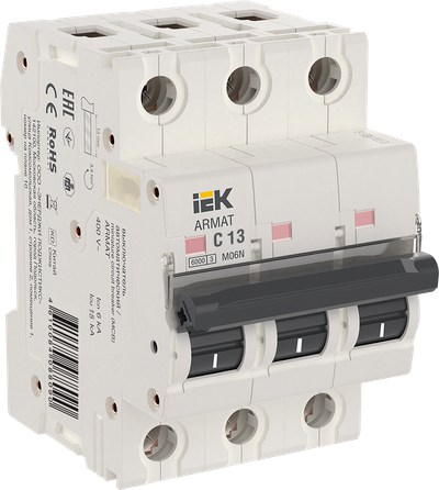 ARMAT Автоматический выключатель M06N 3P C 13А IEK