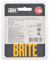 BRITE Рамка 1-местная РУ-1-2-Бр стекло маренго матовый IEK2