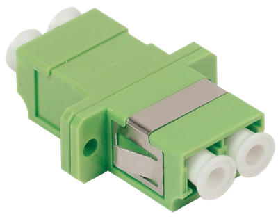 ITK Проходной адаптер LC-LC, для одномодового кабеля (SM), с полировкой APC, для 4-х волокон (Quadro)