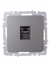 BRITE Розетка компьютерная RJ45 кат.6 РК11-БрС сталь IEK2