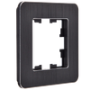 BRITE Рамка 1-местная РУ-1-1-Бр металл черный RE AL IEK4