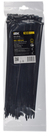 clamp P6.6 Removable black 4.8x300mm 100pcs/pack IEK1