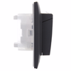 SKANDY Розетка 2-местная и крышкой 16А в сборе IP44 SK-R12G графит IEK4