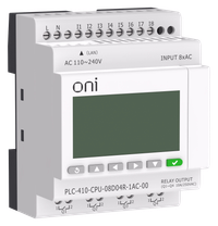 ПЛК 410 Модуль ЦПУ 8 DI 4 RO 220В AC с Ethernet портом с экраном ONI