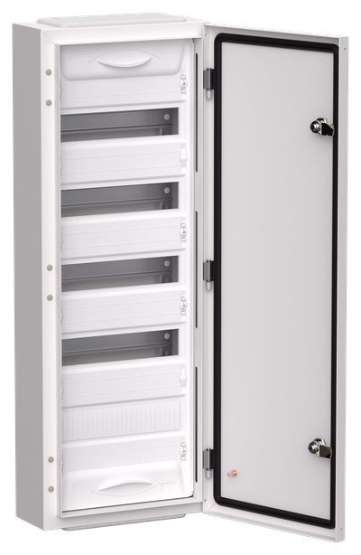 TITAN 5 Корпус металлический ЩРн-60 (1х60) 835х310х140мм IP54 белый (одна дверь) IEK