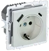 BRITE Socket 1gang grounded with protective shutters 16A with USB A+C 18W RYUSH11-1-BRJ pearl IEK0