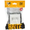 BRITE TV+RJ45 socket Cat.5e PTB/PK12-BrB white IEK1