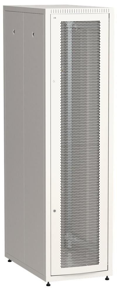 ITK LINEA E Шкаф напольный сетевой 19" 42U 600х1000мм перфорированная передняя дверь задняя металлическая серый